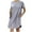 Gray(Trending), variant on Mingw Womens Summer Casual T Shirt Dresses Short Sleeve Loose Fit Dress Comfortable Skin Friendly Dress ,S,Black
