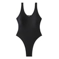 thumbnail image 4 of MDUKONU Women's Modest Full Coverage Swimsuit Comfortable Swimsuit Black L, 4 of 7