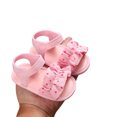 thumbnail image 1 of Kmbangi Baby Girls Summer Sandals, Soft Sole Non-Slip Flats with Ruffle, 1 of 10