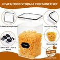 thumbnail image 3 of Recipientes de almacenamiento de alimentos HKJ Chef extra grandes, 6.5 L (220 ml), paquete de 4, 3 of 7