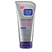 Clean & Clear Oil Absorbing Cream Face Wash with Salicylic Acid, 5 oz