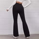 thumbnail image 5 of Pantalones Acampanados de Yoga Deportivos de Color Sólido Con Cintura Elástica Y Cintura Alta Para Mujer Odeerbi ODB-6, 5 of 9