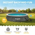 thumbnail image 3 of Funsicle Quickset 10’ x 30” Round Inflatable Top Ring Above Ground Swimming Pool Set, 3 of 6