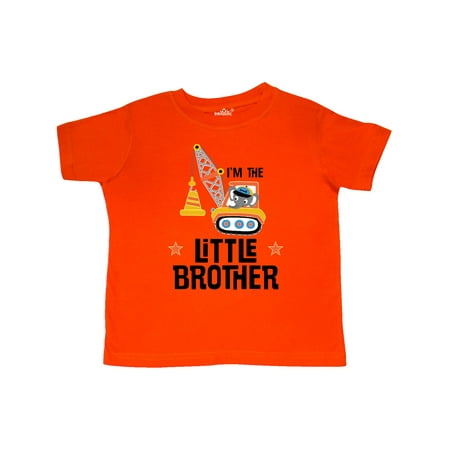

Inktastic Little Brother Construction Truck Boys Gift Toddler Boy Girl T-Shirt
