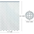 thumbnail image 2 of 2 Pcs Ball Foil Curtain, Boriyuan 3.28 x 6.56 ft Party Fringe Curtain, Glitter Curtain Ball Foil Fringe Backdrop Curtains for Birthday Wedding Parties, Prom and New Years Decorations (Silver), 2 of 8