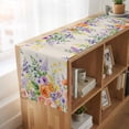 thumbnail image 6 of Table Runners 72 Inches Long Dress Scarves, Pink Orange Flowers Farmhouse Kitchen/Dining Table Runner, Coffee Tablerunners, Spring Floral Farmhouse Botanical Rustic 18x72 Inch, 6 of 9