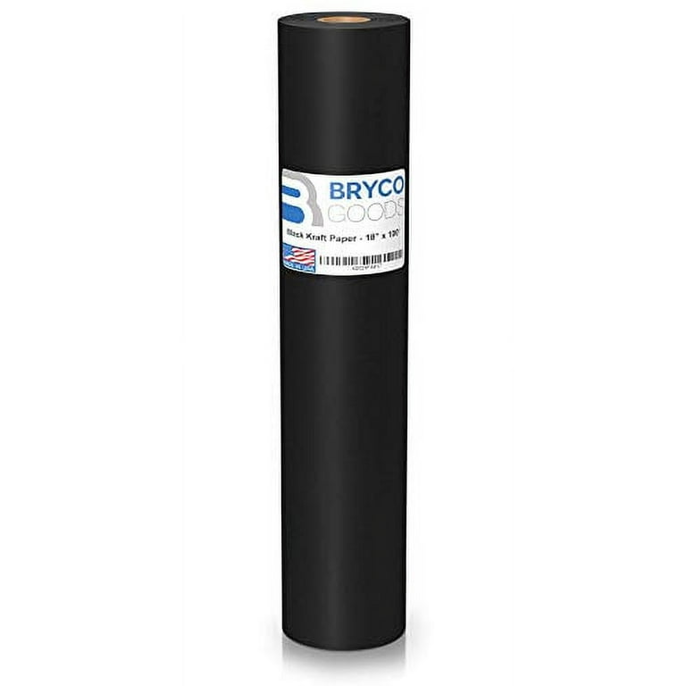 Black Kraft Arts and Crafts Paper Roll - 18 inches by 100 Feet