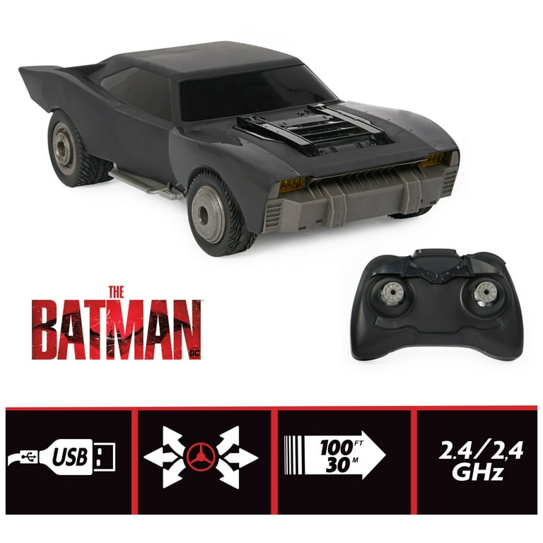 DC Comics Batman Turbo Boost RC Batmobile Kids Race Toy