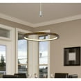 thumbnail image 2 of Viterbo Integrated Dimmable Led Pine Wood Pendant Fixture With Suspended Steel Braided Wire. 24W, 1920 Lumen, 3000K,, 2 of 3