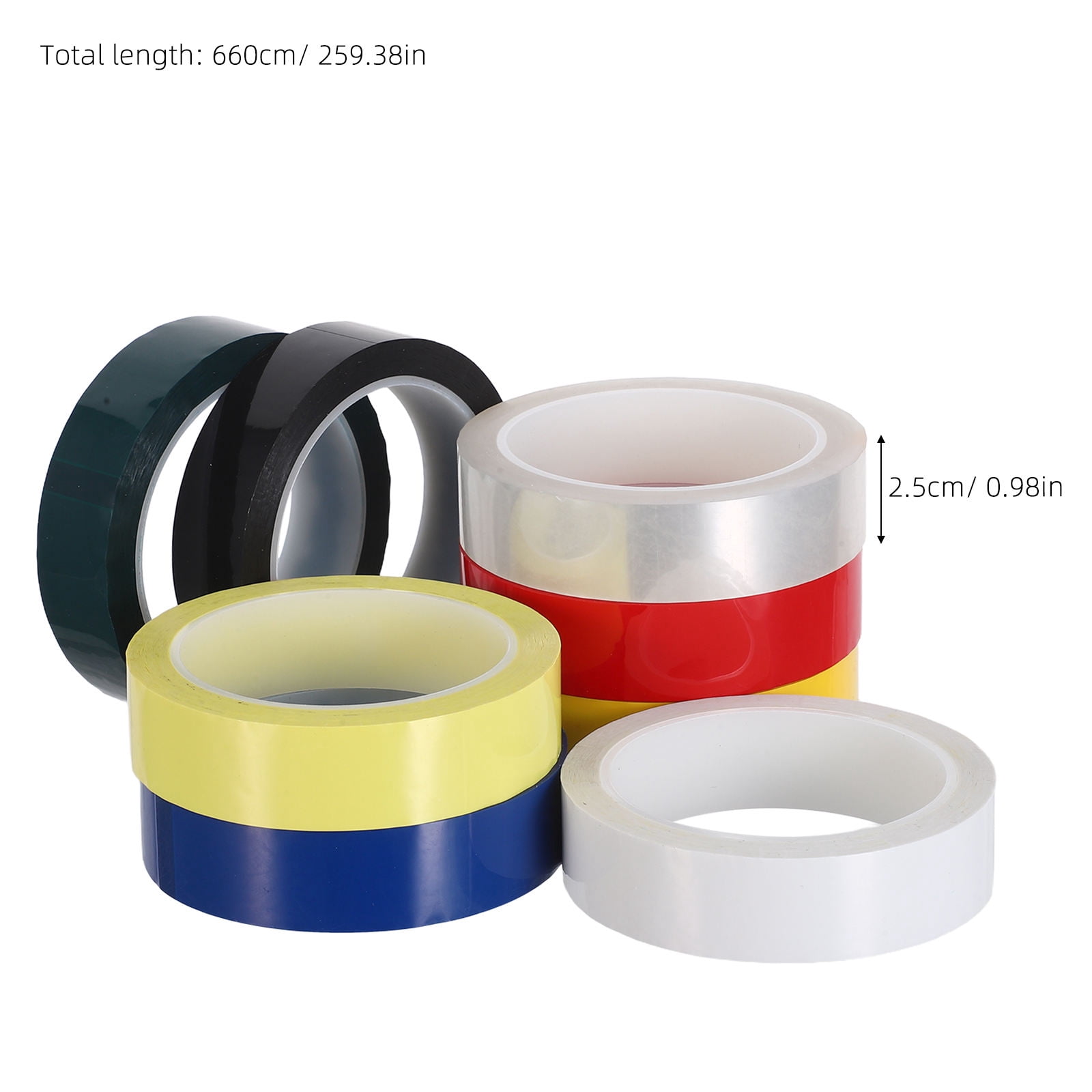 Mobestech 8Pcs Writable Crafting Tape Rolls with Vivid Colors for School Supply and Laboratory Labeling