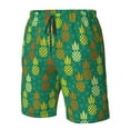 thumbnail image 6 of Uemuo Pineapples1 Pattern Men's Swim Trunks Hawaiian Beach Bathing Suit Swimsuits Beach Quick-Dry Shorts with Pockets-3X-Large, 6 of 9