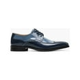 thumbnail image 2 of Stacy Adams Plaza Modified Cap Toe Oxford Shoes Leather Blue Multi 25608-460, 2 of 7