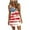 G Multicolor, variant on Sundress Plus Size Summer Beach Dress Long Sleeve Dress for Women Womens Casual Printed V-neck Short Suspender Dress G Multicolor XL
