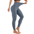 thumbnail image 2 of Compression Leggings for Women High Waisted No Front Seam Lounge Yoga Legging Workout Tummy Control Gym Yoga Pants Blue M, 2 of 7
