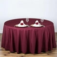 thumbnail image 2 of Efavormart 10 Pack Round Tablecloth, 108 Inch Stain & Wrinkle Resistant Washable Table Cloth, Decorative Polyester Fabric Table Cover for Banquet, Wedding, Dining - Burgundy, 2 of 10