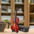 thumbnail image 5 of Mini Modelo de Violín Adorno Casa de Muñecas Artesanía Adornos Decorativos Accesorios de Fotografía estatuilla de mini violín, 5 of 5