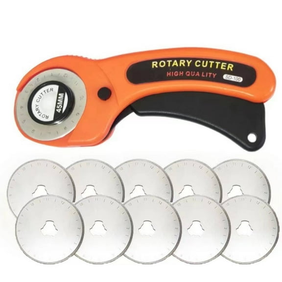 FACEGA Rotary Cutter Rotary Cutter Rotary Cutter for Fabric Fabric Cutting Fabric Cutter Leather Slice Orange