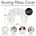 thumbnail image 5 of Sweet Jojo Designs Watercolor Floral Garden Sage Green Girl Nursing Pillow Cover Case (Pillow Not Included), 5 of 5