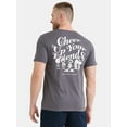 thumbnail image 4 of Peanuts Friend Check Mental Health Awareness Mens & Big Mens Graphic Tee, Sizes S - 3XL, 4 of 5