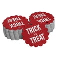 thumbnail image 1 of Inkdotpot Pack Of 100 Trick Or Treat Halloween Favor Paper Tags Craft Real Silver Foil Hang Tags, 1 of 6