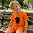 thumbnail image 5 of Edvintorg Boys Summer Outfits Cute Printed Lightweight Crew Neck Short Sleeve Casual Shirt and Short Kids Clothes Boys Size 0-8, 5 of 6