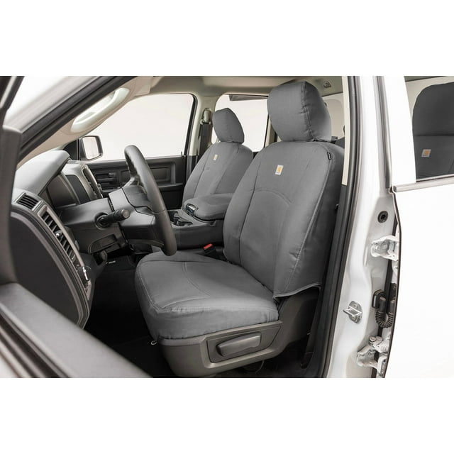 Covercraft Housse de Siège SSC2525CAGY Carhartt SeatSaver; Style Siège C - Seau avec Appui-Tête Réglable; Tissage Canard Carhartt; Gravier; Ensemble de 2