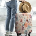 thumbnail image 2 of Pioneer Flower Floral Print Pattern Luggage Cover Fashion Suitcase Cover Baggage Covers Fit 25-28 Inch Luggage (Go Travel), 2 of 5