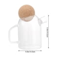 thumbnail image 2 of 1pc Cork Glass Tea Kettle Thick Glass Teapot Juice Jar Tea Pitcher for Home Use, 2 of 9