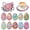Easter Egg, variant on FLOPESN 10pcs Multicolor Modern Easter Egg DIY Diamond Art Painting Coaster Set with Holder for Adults