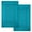 Teal, variant on Premium Cotton Banded White Bath Mats Pack of 2, 22x34 inches [Not a Bathroom Rug] - Infinitee Xclusives