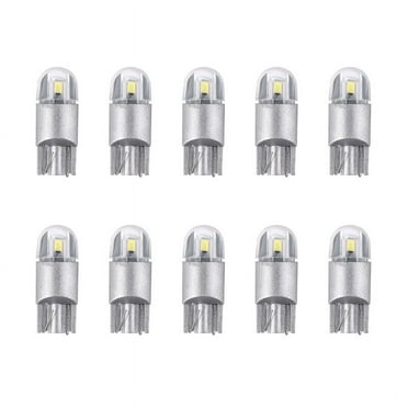 10Pcs 6000K Canbus T10 168 194 W5W Dome License Side Marker LED Light Bulb White