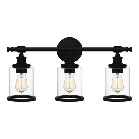 

Ashley Harbour Adelyn 3-Light Matte Black Bath Light