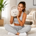 thumbnail image 4 of VVQ 1Pc Kettlebell Shaped Pillow, Soft Fitness Kettlebell Stuffed Cushion, Washable Gym Decor Pillow for Sofa Cushion Fitness Lover Gift, White, 4 of 7