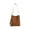 Brown, variant on Faux Suedes Bucket Bags Shoulder Bag Small Crossbody Purses with Makeup Bags