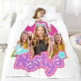 thumbnail image 5 of Throw Blanket for Like Nastya Bed Couch Home Decor Soft Warm 40x50 Inch Flannel Blanket for Kids Boys Girls Gifts, 5 of 7