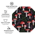 thumbnail image 4 of Bingfone Vintage Red Mushrooms Leather Drinks Coasters With Set Of 6,Suitable For Home Kitchen,Coffee Cup Coasters Home Gift, 4 of 9