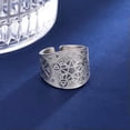 thumbnail image 2 of Wicca Pentagram Ring Tree of Life Pentacle Ring Amulet Stainless Steel Jewelry, 2 of 9