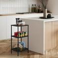 thumbnail image 6 of 3-Tier End Table Round Edge Nightstand Side Table, Black, 6 of 7