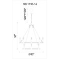 thumbnail image 3 of CWI Lighting Ganges 14 Light Up Chandelier With Black Finish, 3 of 3