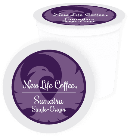 New Life Coffee Sumatra: Single-Origin Single Serve Cups, 12 ct. Box