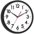 thumbnail image 1 of Reloj de pared AKCISOT de 30 cm, silencioso, no hace tictac, funciona con pilas, 1 of 9