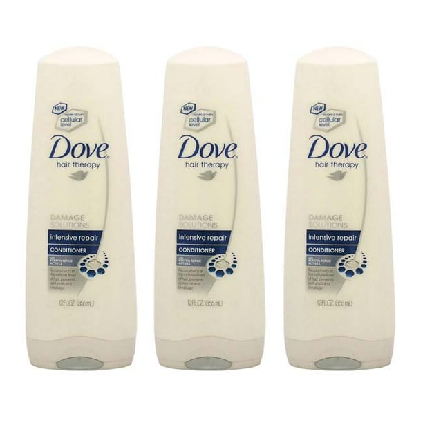 Dove Damage Therapy Conditioner Intensive Repair by Dove for Women 12 oz Conditioner Pack of