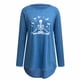 thumbnail image 4 of Camisas Para Mujer Camisetas de Gran Tamaño Manga Larga Cosplay Estampado Casual Cuello Redondo Camiseta Suelta Tops Blusa Camisas Odeerbi ODB134651, 4 of 4