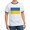 Navy/White, variant on CafePress - Ukraine Flag T Shirt - 100% Cotton Ringed T-Shirt