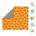 thumbnail image 3 of Naloa fall retro maple leaf Dish Drying Mat for Kitchen Counter, Heat Resistant Drainer Mats, Absorbent Draining Mat,Dish Rack Pad,16"x18", 3 of 8