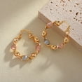 thumbnail image 3 of Elegant 18K Gold-Plated Copper Hoop Earrings for Women - Versatile & Chic, Perfect for Casual Attire or Parties, 3 of 3