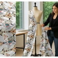 thumbnail image 5 of Soimoi Cotton Cambric Fabric Triangle & Animal Face Print Fabric by Yard 56 Inch Wide, 5 of 7
