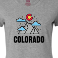 thumbnail image 4 of Inktastic Colorado Mountains and Clouds Women's T-Shirt, 4 of 5