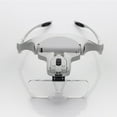 thumbnail image 2 of DPTALR LED Head Magnifier Reading Aid Glass Lamp With Light And Headband New, 2 of 9
