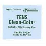 (3) - 50/Box - Uni-Patch Tyco TENS Clean-Cote Protective Wipes (3) 50-Count Boxes = 150 Wipes